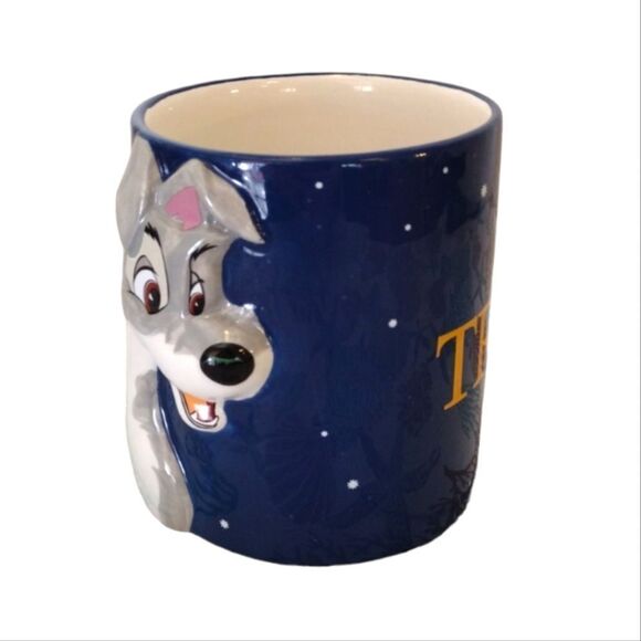 Disney Lady And The Tramp 3D Ceramic Mug NWOT - Picture 7 of 14
